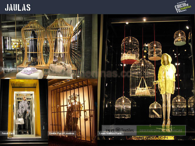 Fendi y Vuitton mostraron sus prendas dentro de jaulas